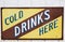 Vintage Cold Drinks sign