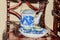 Vintage collection of blue dragon pattern on porcelain tea set w