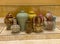 Vintage Collection China Ming Dynasty Sky Green Ceramic Antique Porcelain Flower Vases CloisonnÃ© Vase Ancient Vaso Floral Pattern