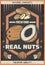 Vintage Colored Natural Fresh Nuts Poster