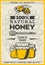Vintage Colored Organic Honey Poster