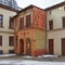 Vintage colorful brickwall house, Berlin, Germany