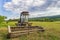 Vintage combine harvester for grain