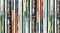 Vintage comic books collection stacked in a pile creates colorful background texture with old worn and faded paper pages