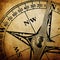 Vintage compass background