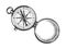 vintage compass sketch vector illustration