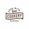 Vintage cooking classes logo. retro styled culinary school emblem. vector illustration