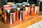 Vintage copper mugs