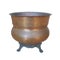 Vintage copper pot isolated