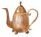 vintage copper teapot, watercolor illustration,