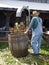 Vintage Corn Husking Demonstration