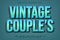 Vintage Couples editable text effect emboss vintage style