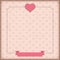 Vintage Cover Heart Ribbon