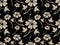 Vintage Cream Hibiscus Flower Pattern design