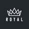 Vintage Creative Crown abstract Logo design vector template. Vintage Crown Logo Royal King Queen concept symbol Logotype