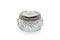 Vintage crystal saltcellar with salt isolated