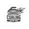 Vintage curling labels and design elements