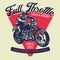 Vintage custom motorcycle badge design