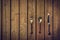 Vintage Cutlery - Fork, Spoon and Knife on Wood Background