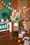 Vintage Decals on the theme of a small traveler with themed kandibar with airplanes, garlands, paper boats
