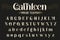 Vintage decorative font - Cathleen.