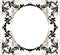 Vintage decorative oval grunge