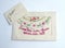Vintage decorative silk embroidered postcard