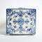 Vintage Delft Tile Decorative Box - Blue And Creamy White