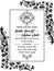 Vintage delicate formal invitation card