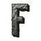 Vintage desert alphabet letter F concept