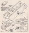 Vintage diagram of miniature locomotive construction