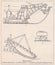 Vintage diagrams of Excavators 1900s