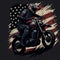 Vintage Dirt Bike Motocross: A Patriotic Ride