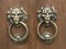 Vintage door knob with lion head