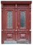 Vintage door of mahogany was made by the unknown master