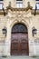 Vintage door of the Metropolitan Ervin Szabo Library in Budapest