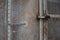 Vintage door or old door with close position, old door locked, can\'t pass the door cause damage