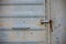 Vintage door or old door with close position, old door locked, can\'t pass the door cause damage