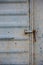 Vintage door or old door with close position, old door locked, can\'t pass the door cause damage