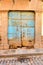 Vintage doorway , blue, Peru