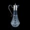 Vintage drink decanter on black isolated background