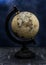 Vintage earth world globe