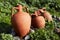 Vintage earthenware clay pots