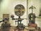 Vintage effect image of an old morse code telegraph machine with bell and brass printer