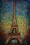 vintage eiffel tower eiffel tower eiffel tower city generative AI