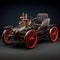 Vintage Elegance: Classic Early 20th Century Car in Generative AI Art