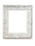 Vintage empty frame on white wall