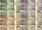 Vintage Euro dollars background