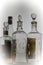 vintage european  Eau de Cologne.bottles in white background-Kalyan
