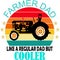 Vintage Farmer Dad Shirt Like A Regular Dad But Cooler Svg Vector
